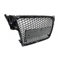 Parrilla Audi A4 Look RS4 B8 2009-2012 Full Black Plástico ABS