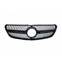 Parrilla Mercedes Vito W447 2016-2020 Look Diamond Full Black Plástico ABS