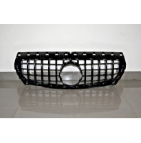 Parrilla Mercedes W117 CLA 2013-2019 Look GTR FULL BLACK Plástico ABS