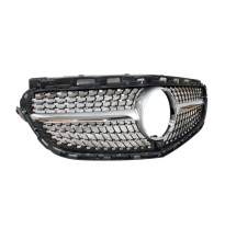 Parrilla Mercedes W212 2014 Look Diamond Cámara Plástico ABS