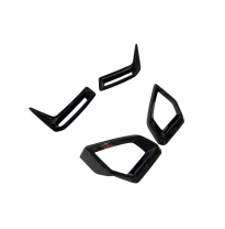 Splitters Delanteros BMW G05 X5 / G18 LCI Negro brillante Plástico ABS