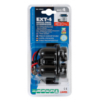 Enchufe Mechero Ext-4 2 Tomas Exterior E Interior Impermeable 12v/24v 15a