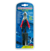 Enchufe Con Pinzas De Bateria 12/24v