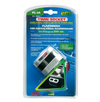 Enchufe Mechero Pl-2a 2 Tomas 12/24v 10a 200 Cm Cable