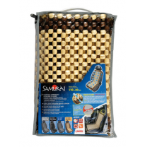 Respaldo Asiento Bolas Madera &quot;Samurai&quot; Natural Y Marron