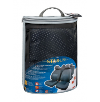 Funda Asiento Textil 8 Piezas Antracita