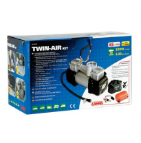 Compresor Bicilindrico Twin Air Con Manometro 12v 200w