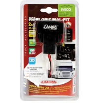 Toma Doble Del Usb 12 / 24v Iveco