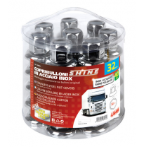 Embellecedor Tornillo Ruedas 32 Mm Acero Inoxidable Brillo (Bote 40 Unidades)