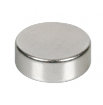 Iman Redondo Base Plana 25 Mm Diametro 10 Mm Alto Fuerza Magnetica 35 N