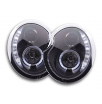Faros Luz Diurna Mini Cooper R50 01-06 Negro