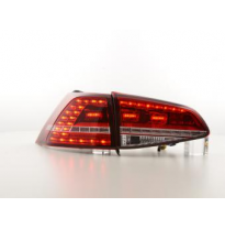 Pilotos Led Vw Golf 7 Ab Bj. 2012 Rojo/Klar