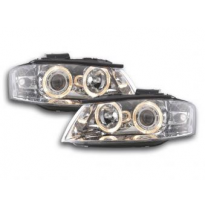 Faros Delanteros Xenon Angel Eyes Set Audi A3 Modelo 8p/8pa, Cromado Fk Automotive