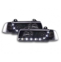 Faros Delanteros Luz Diurna Set Bmw Serie 3 Coupe Modelo E36  92-98 Negro Fk Automotive