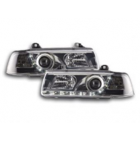 Faros Delanteros Luz Diurna Set Bmw Serie 3 Sedan Modelo E36  92-98 Cromado Fk Automotive