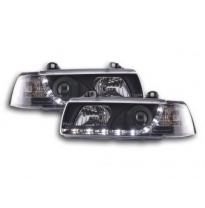 Faros Delanteros Luz Diurna Set Bmw Serie 3 Sedan Modelo E36  92-98 Negro Fk Automotive