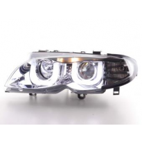 Faros Delanteros Luz Diurna Set Bmw Serie 3 E46 Sedan/Touring  02-05, Cromado Fk Automotive
