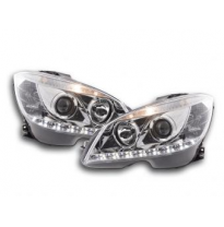 Faros Luz Diurna Mercedes C-Klasse W204 Bj. 07-10 Cromado Fk Automotive
