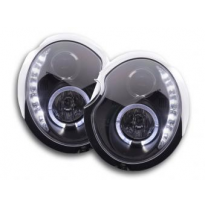 Faros delanteros Luz Diurna Set Mini Cooper modelo R50  01-06 negro Fk automotive