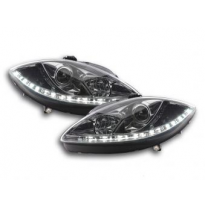 Faros Delanteros Luz Diurna Set Luz Diurna Seat Leon 1p  09- Cromado Fk Automotive