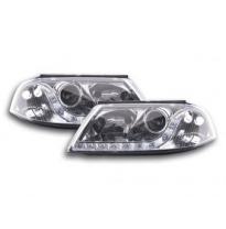 Faros Delanteros Luz Diurna Set Vw Passat Modelo 3bg  00-05 Cromado Fk Automotive