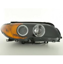 Faro De Recambio Lado Derecho Para Bmw Serie 3 E46 Coupe 03-06, Negro Fk Automotive