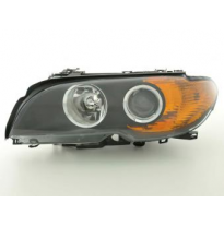 Faro De Recambio Lado Izquierdo Para Bmw Serie 3 E46 Coupe 03-06, Negro Fk Automotive