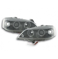 Faros Delanteros Set Angel Eyes Opel Astra Modelo G  98-03 Negro Fk Automotive