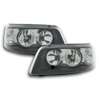 Faros Delanteros Set Angel Eyes Vw Bus T5 Modelo 7j/7h  03-09 Negro Fk Automotive