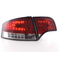 Kit De Pilotos Traseros Led Audi A4 Sedan Modelo 8e  04-07 Rojo/Color Claro Fk Automotive