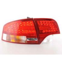Kit De Pilotos Traseros Led Audi A4 B7 8e Sedan  04-07 Rojo/Color Claro Fk Automotive