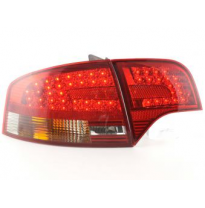 Kit De Pilotos Traseros Led Audi A4 B7 8e Sedan  04-07 Rojo/Negro Fk Automotive