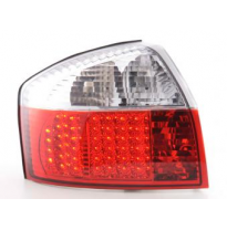 Kit De Pilotos Traseros Led Audi A4 Sedan Modelo 8e  01-04 Color Claro/Rojo Fk Automotive