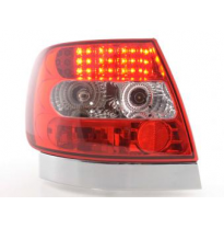 Kit De Pilotos Traseros Led Audi A4 Sedan Modelo B5  95-00 Color Claro/Rojo Fk Automotive