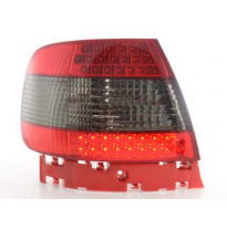 Kit De Pilotos Traseros Led Audi A4 Sedan Modelo B5  95-00 Negro/Rojo Fk Automotive