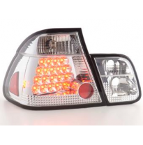 Kit De Pilotos Traseros Led Bmw Serie 3 Sedanunsine Modelo E46  01-05 Cromado Fk Automotive