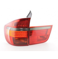 Pilotos Led Juego Bmw X5 E70 Bj. 06-10 Rojo/Negro Fk Automotive