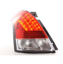 Kit De Pilotos Traseros Led Suzuki Swift Modelo Mz  05- Color Claro/Rojo Fk Automotive
