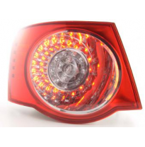 Piloto de recambio trasero izquierdo VW Jetta 5 (tipo 1KM) año 05- rojo transparente Fk automotive