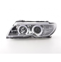 Faros Angel Eyes Bmw 3er E46 Coupe, Cabrio Bj. 03-05 Cromado Fk Automotive
