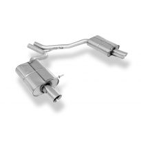 Silenciador final derecho/izquierdo para Audi A4 Tipo B7 - 1x90 tipo 25 derecho Fox exhaust