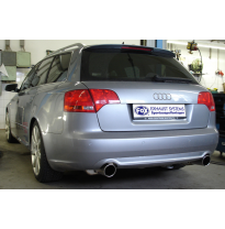 Silenciador final derecho/izquierdo Audi A4 Tipo B7 quattro Ã63,5 mm - 1 Fox exhaust