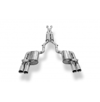 Sistema parcial del Audi RS4 B7 desde el catalizador, compuesto por el silenciador trasero. Fox exhaust