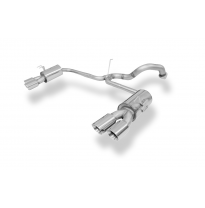 Salida final del silenciador del Honda Civic IX Type R derecha/izquierda - 2x10 Fox exhaust
