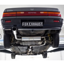 Honda Civic 4 - ED3 silenciador trasero transversal - 1x100 tipo 10 izquierdo Fox exhaust
