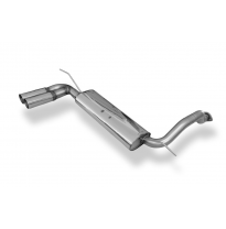 Silenciador final cruzado para Honda Civic 5 - 2x76 tipo 10 Fox exhaust