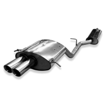 Silenciador delantero y trasero para Mercedes Clase C Sportcoupe CLC 203 - 2x76 Tipo 25 Fox exhaust