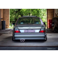 Silenciador trasero Mercedes Clase E 124 Ø70 mm - 2x93x79 Tipo 70 Fox exhaust