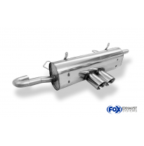 Salida central del silenciador final del Porsche Boxster Typ 986 - 2x90 t Fox exhaust