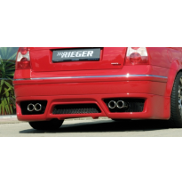 Extensión de faldón trasero Rieger VW Passat 3BG solamente sedán ABS pla Fox exhaust